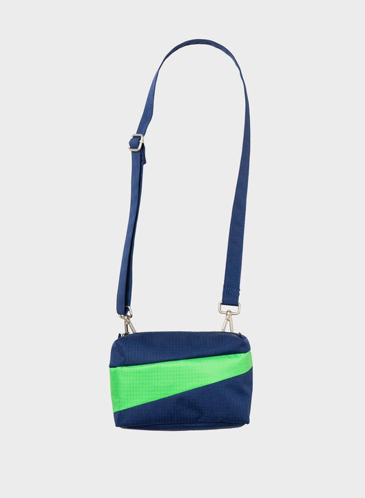 The New Bum Bag Navy & Greenscreen SMALL