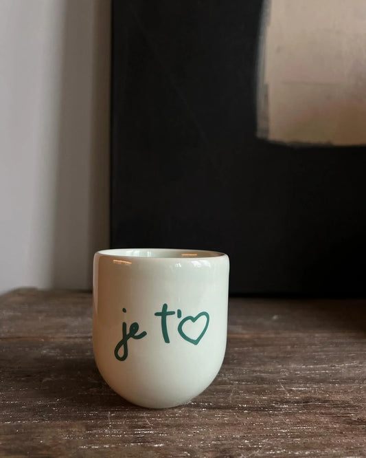 SiSi Cups - 'Je T'<3' - Groen